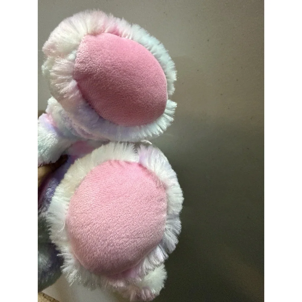 Build A Bear BAB Pastel Swirl Kitty Plush Stuffed Animal Cat Pink Purple White